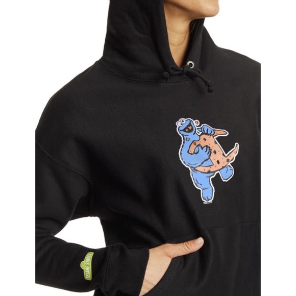 Champion X Sesame Street Cookie Monster Sweatshirt Size Small - Picture 2 of 6